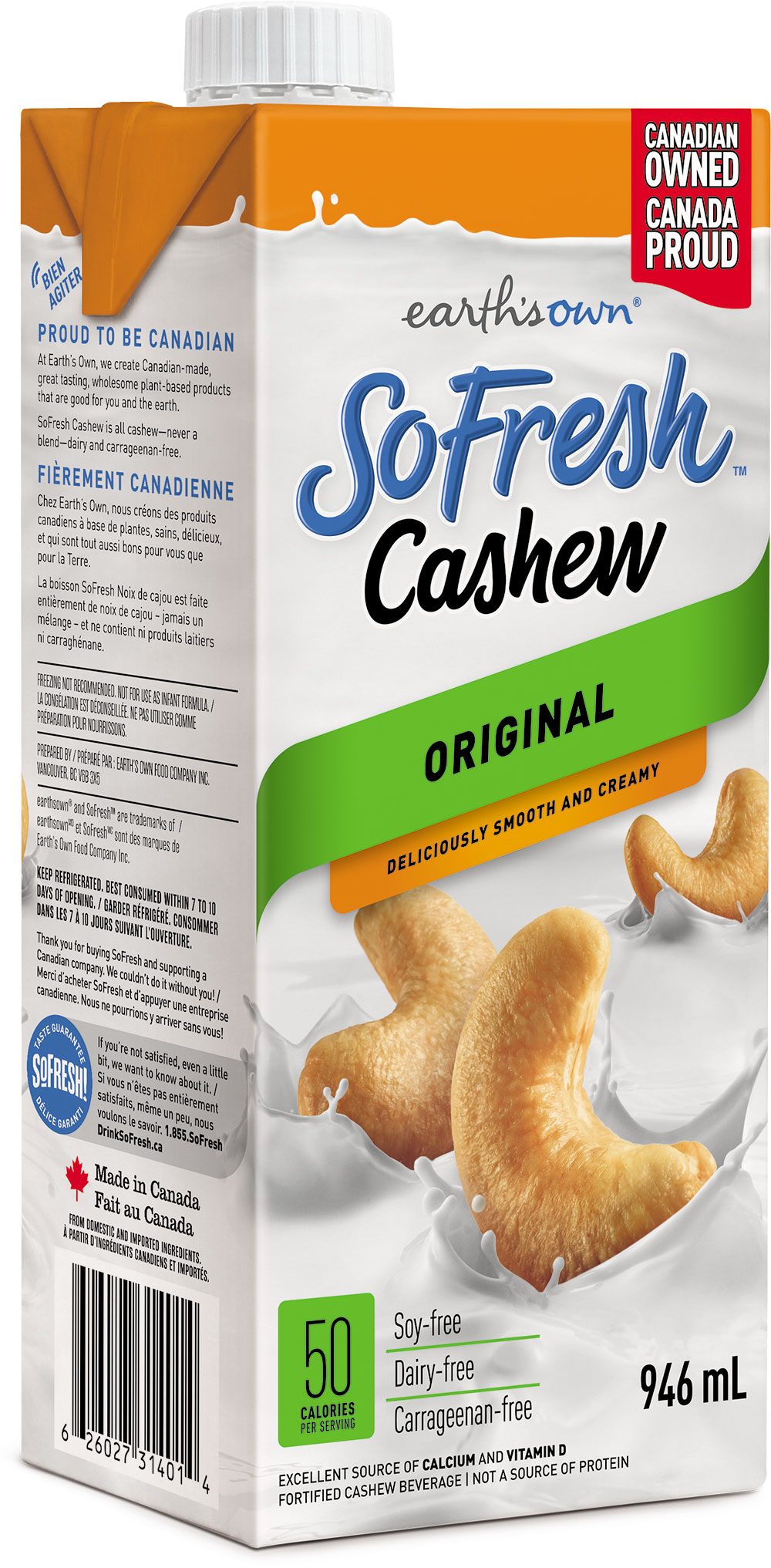 SoFresh Cashew – Original 946ml