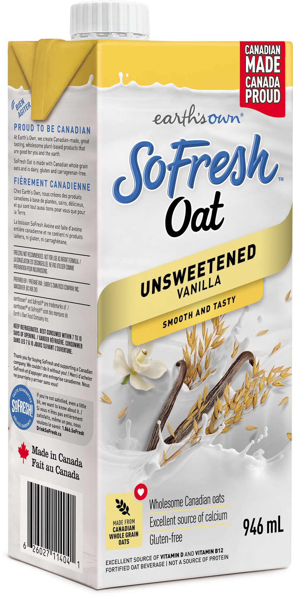 SoFresh Oat – Unsweetened Vanilla 946ml